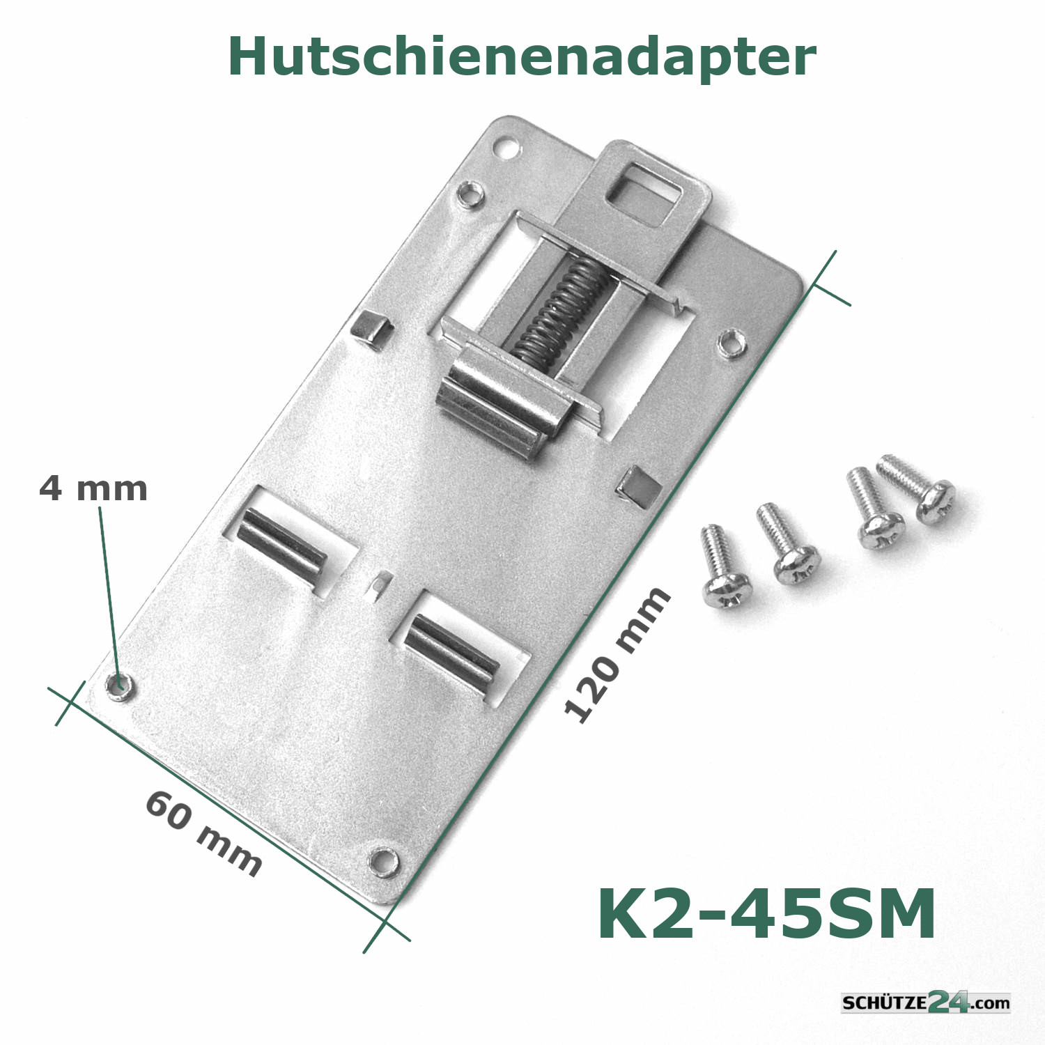 Hutschienenadapter Stahl Metall hohe Tragkraft