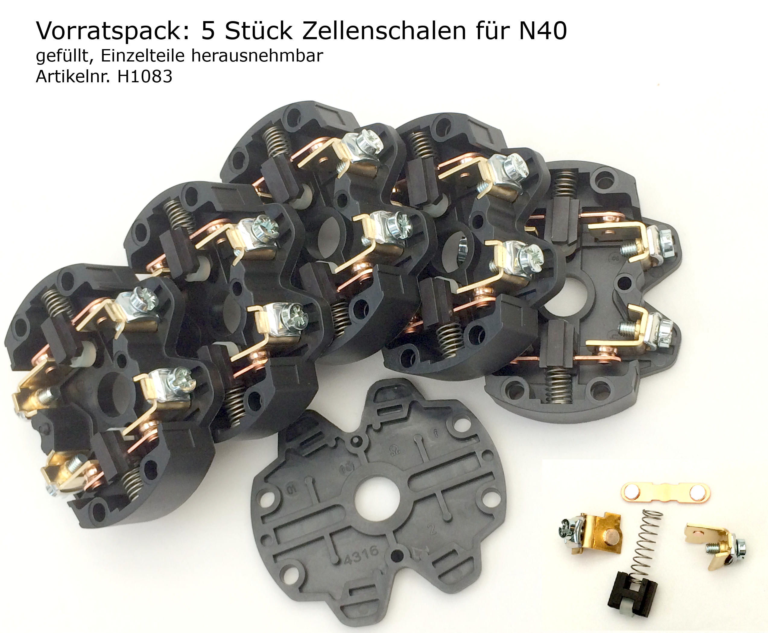 N40 Ersatzteile Schaltkontakte Zellenschalen H1083