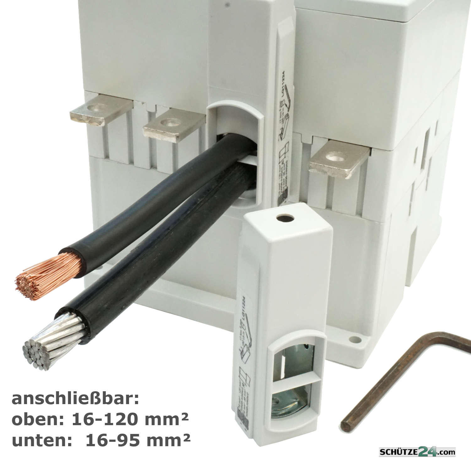 LG11224 Schraubklemme auch bis zu zwei verschiedene Leiter